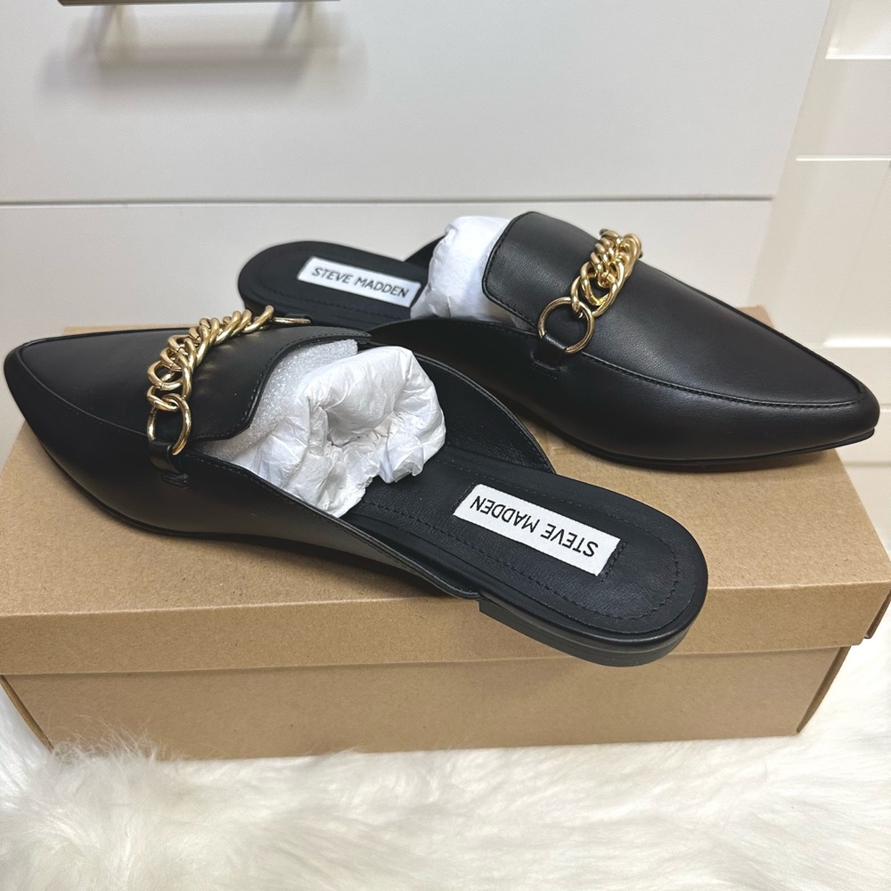 NEW Steve Madden Chain Mule Shoes - Size 8